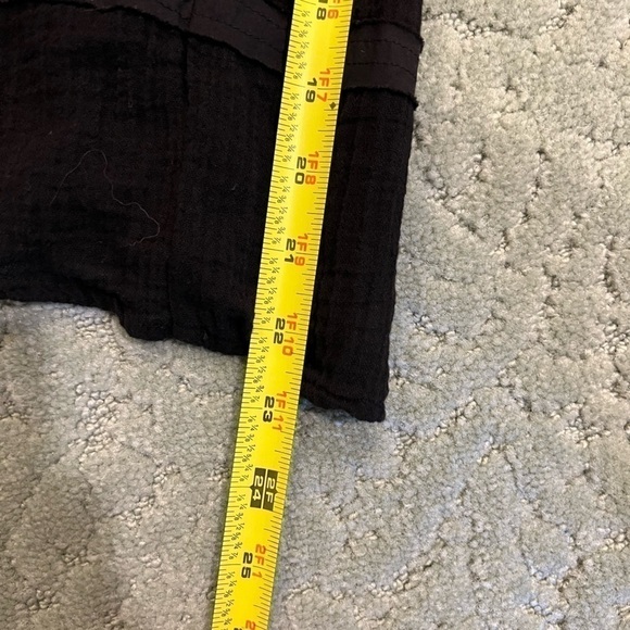 Yfb YOUNG FABULOUS & BROKE Black strapless wide leg cropped jumpsuit size MED - Picture 11 of 12